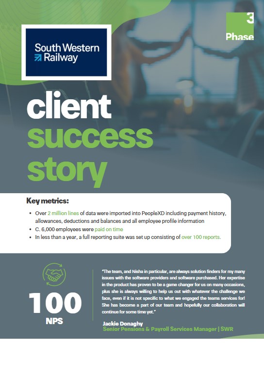 Case Study: PeopleXD Migration with South Western Rail