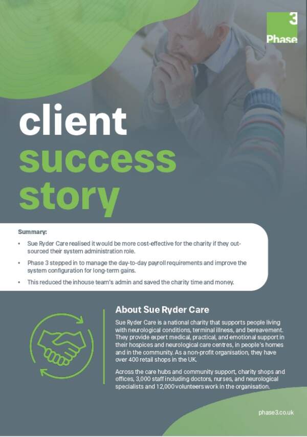Case Study: Sue Ryder Care Managed Payroll