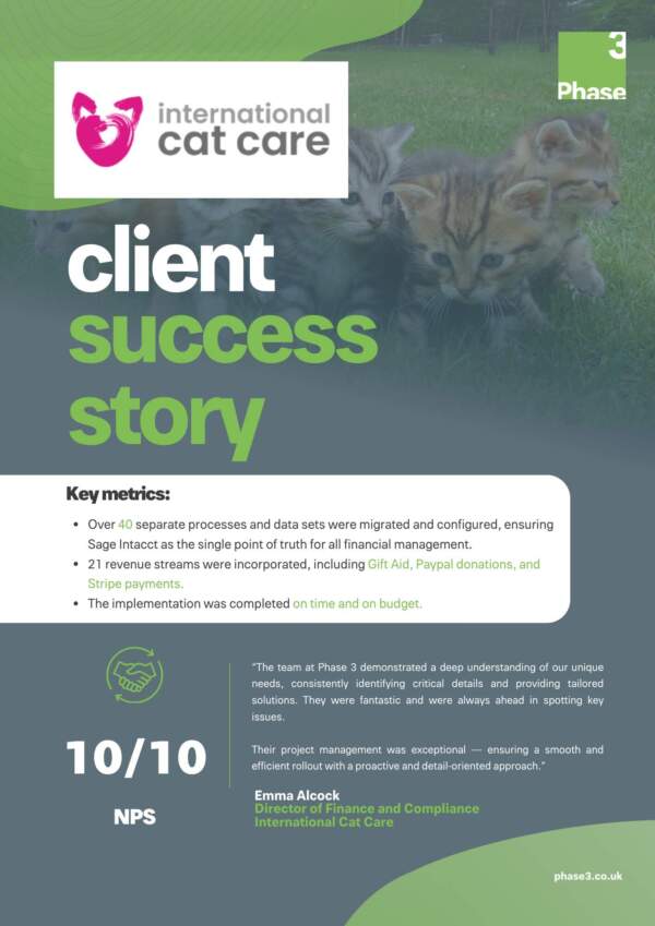 International Cat Care Case Study - Sage Intacct