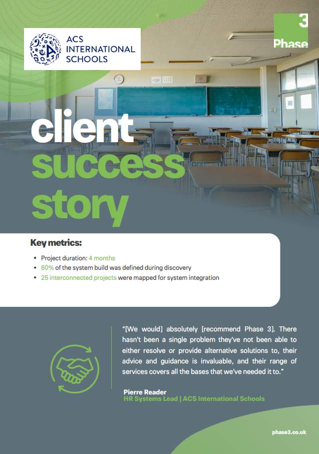 Case Study: ACS International Schools’ System Selection hero image